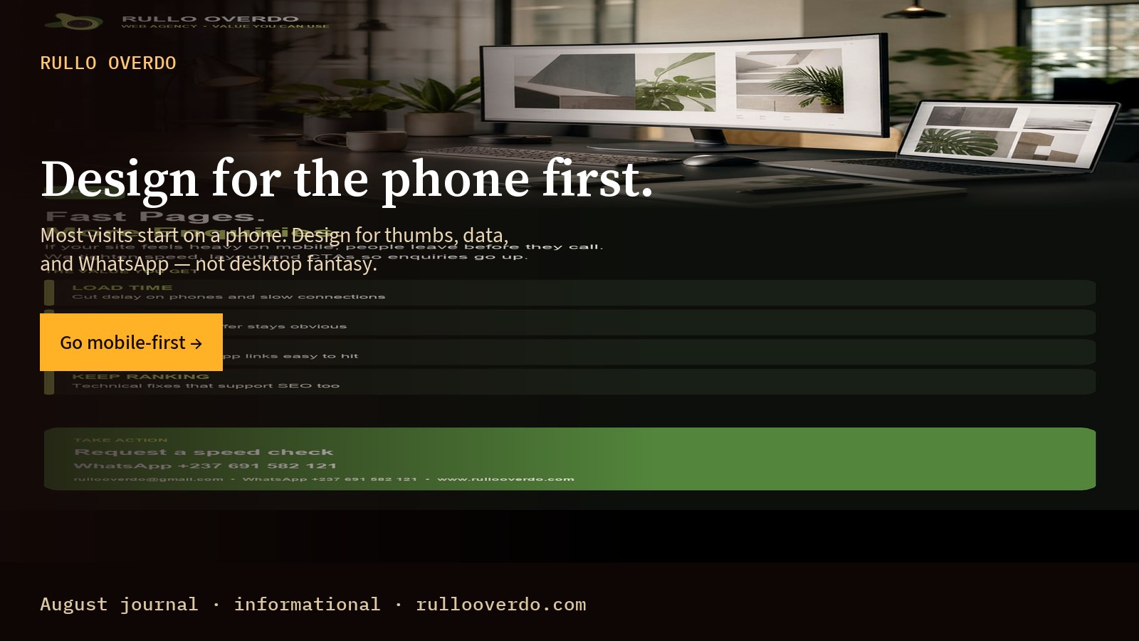 Design for the phone first.