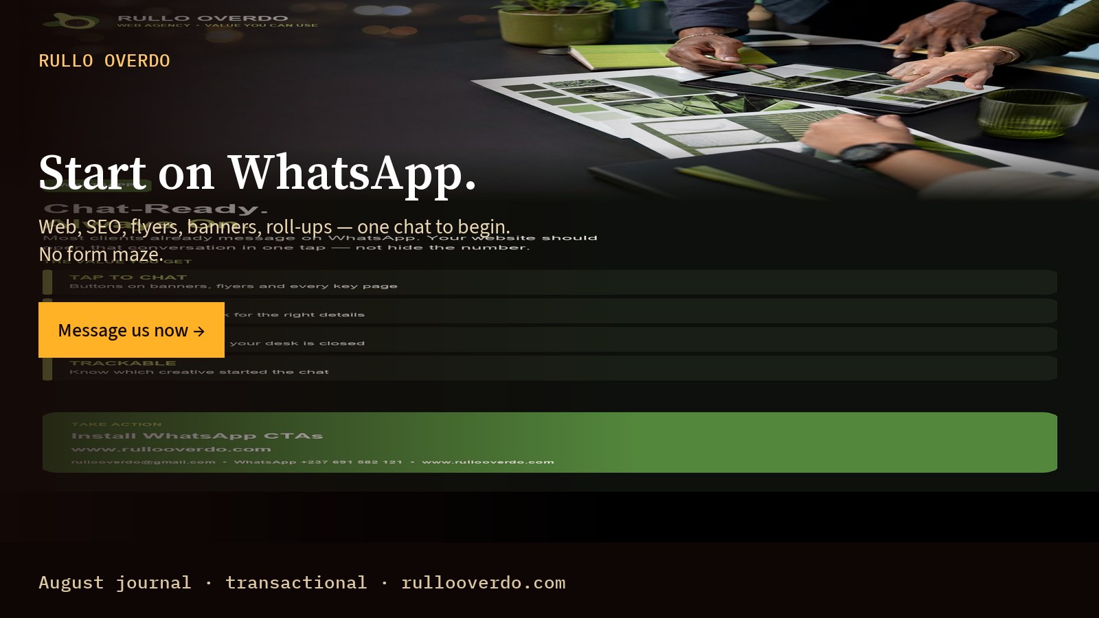 Start on WhatsApp.