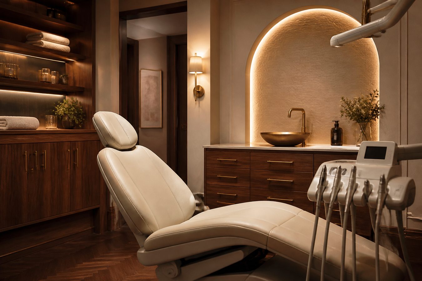 Private dental spa treatment room
