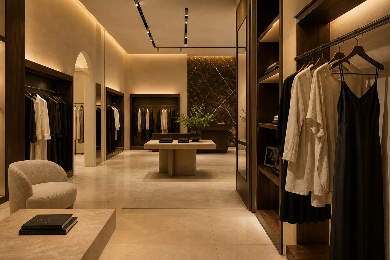 High-end boutique interior