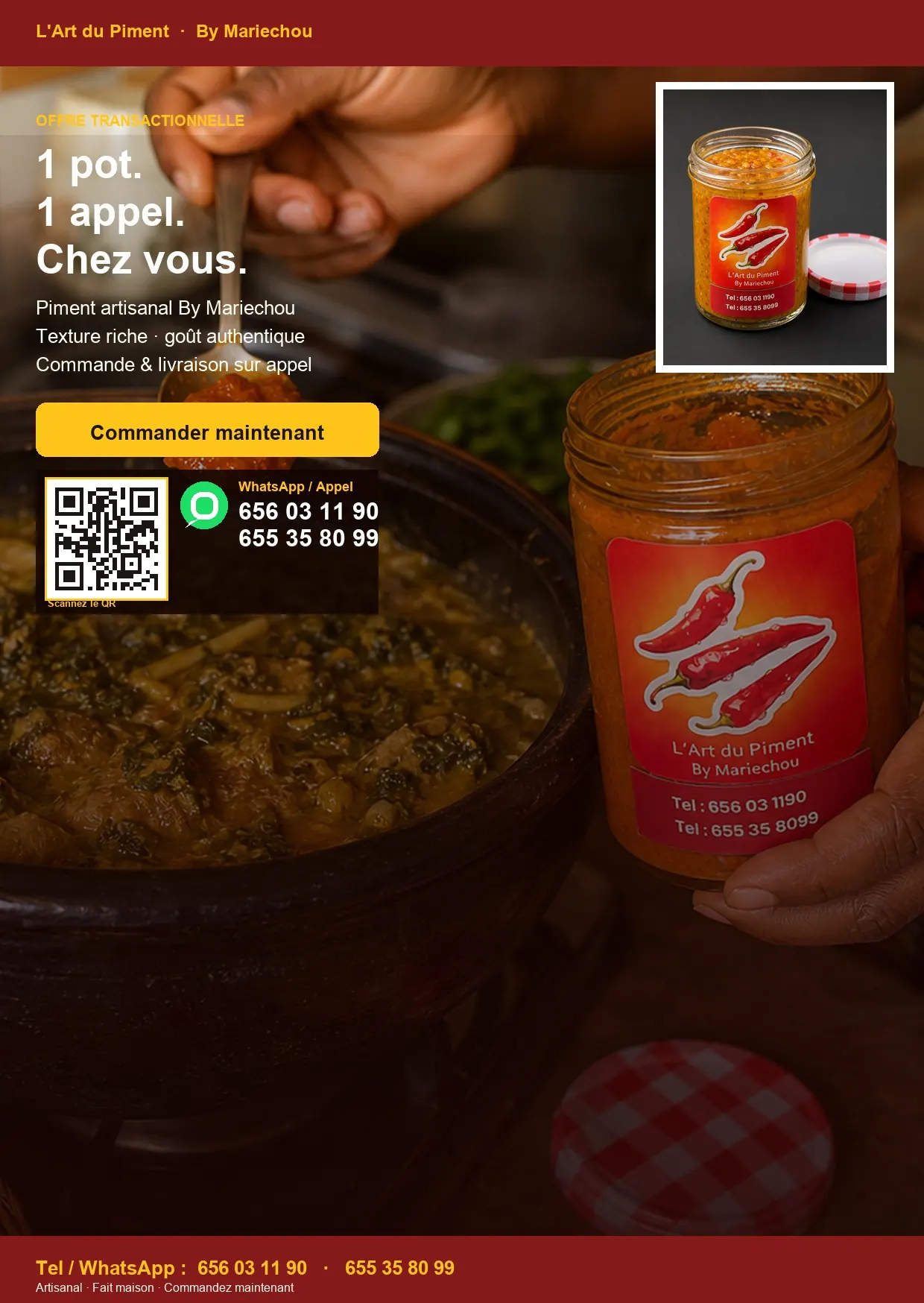L’Art du Piment flyer — Commander maintenant
