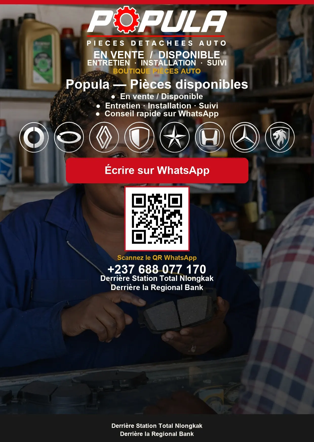 POPULA Auto flyer — pièces détachées