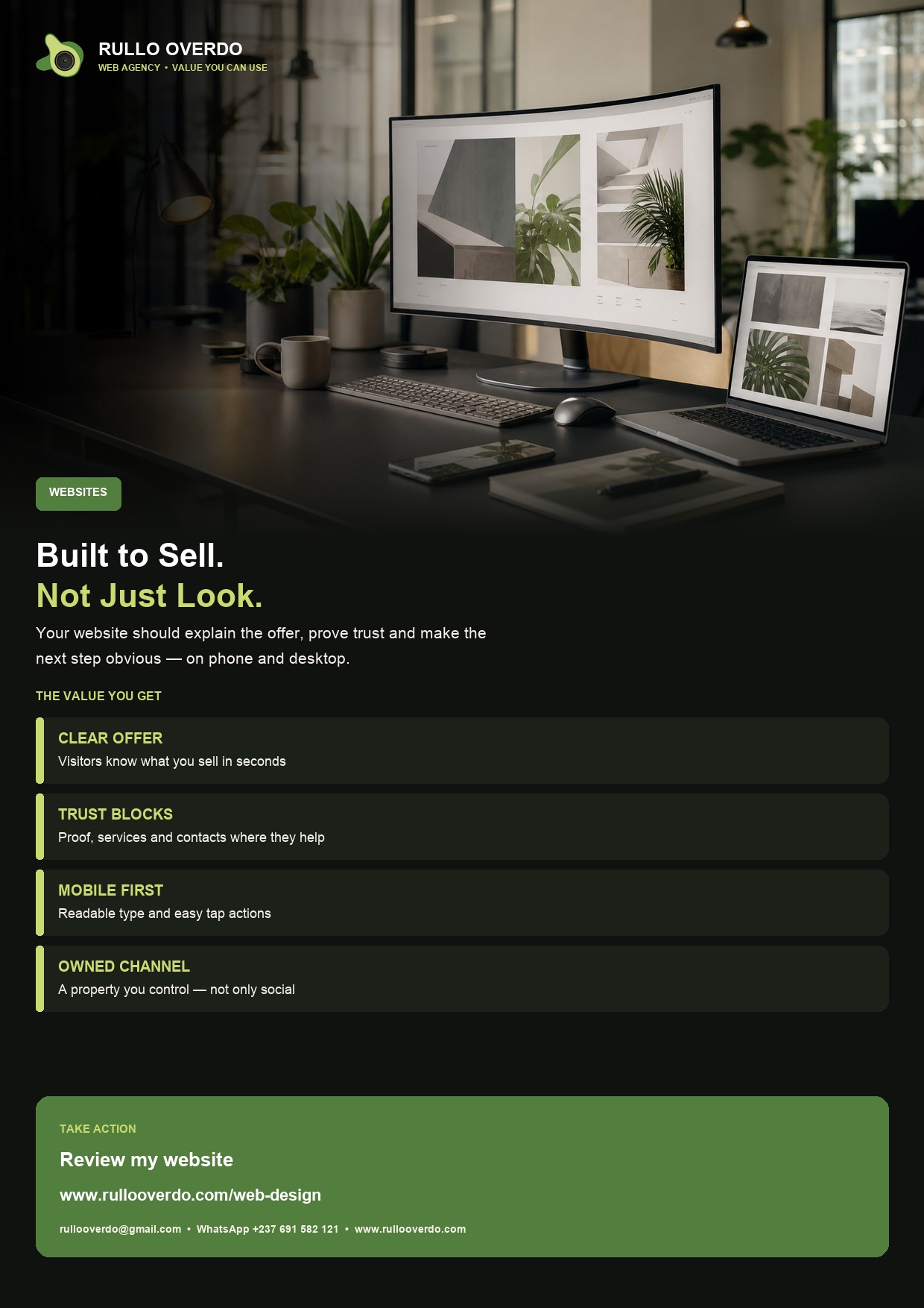 Web design flyer